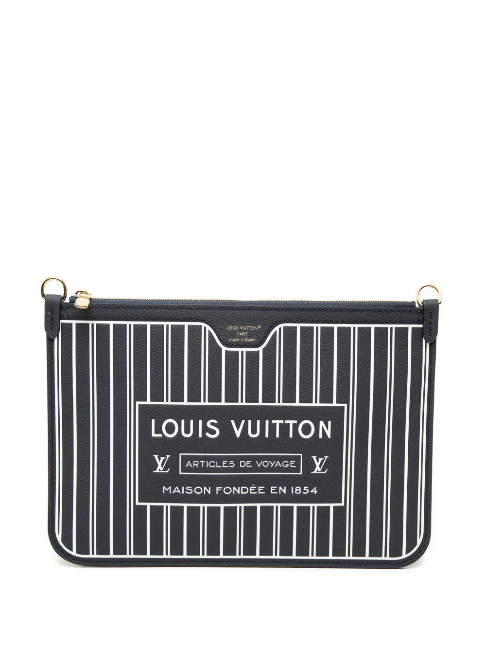Louis Vuitton Pre-Owned 2021-2026 Inside Out Calfskin Neverfull MM pouch - Nero
