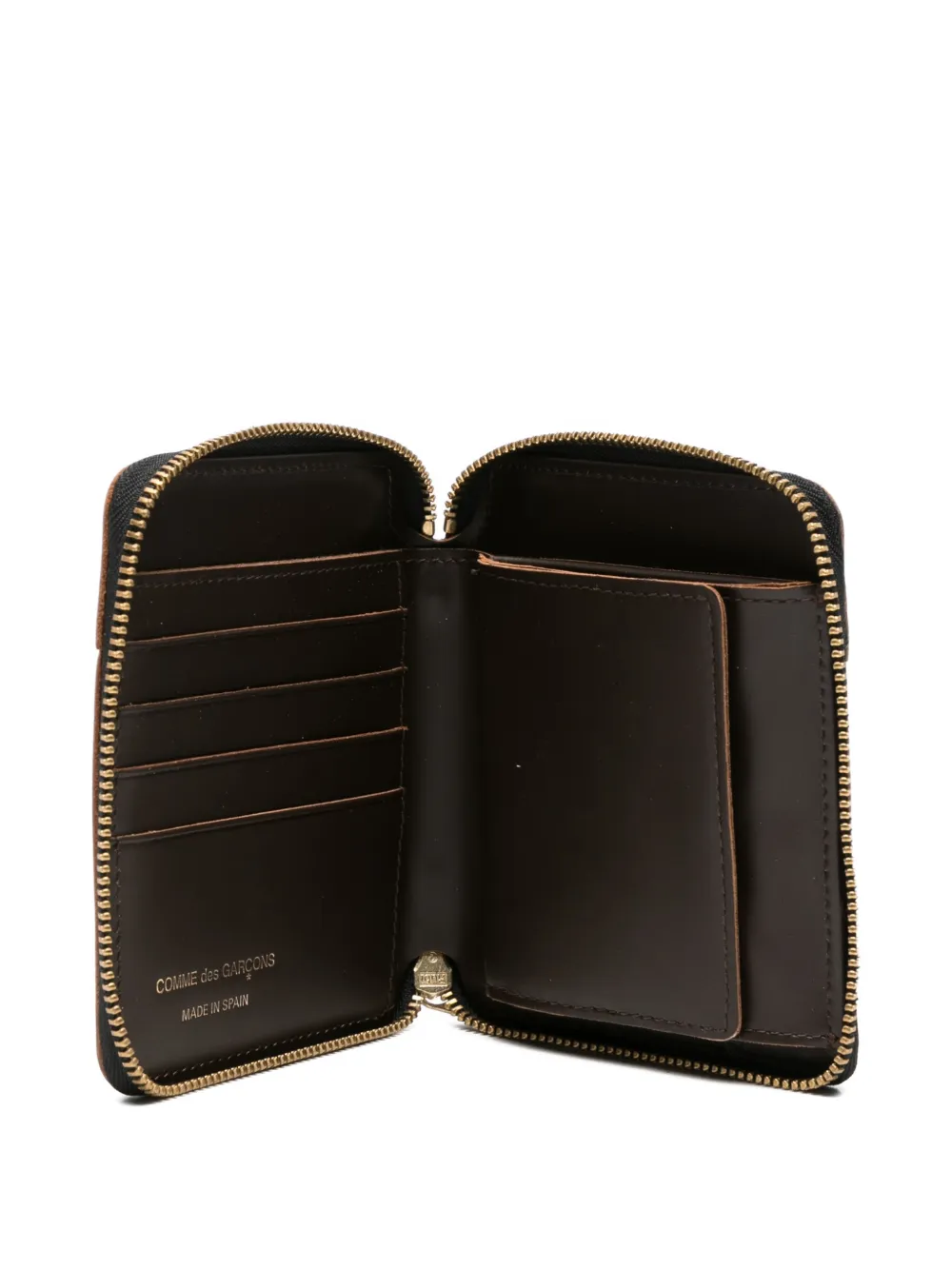 Comme Des Garçons Wallet Leren portemonnee Bruin