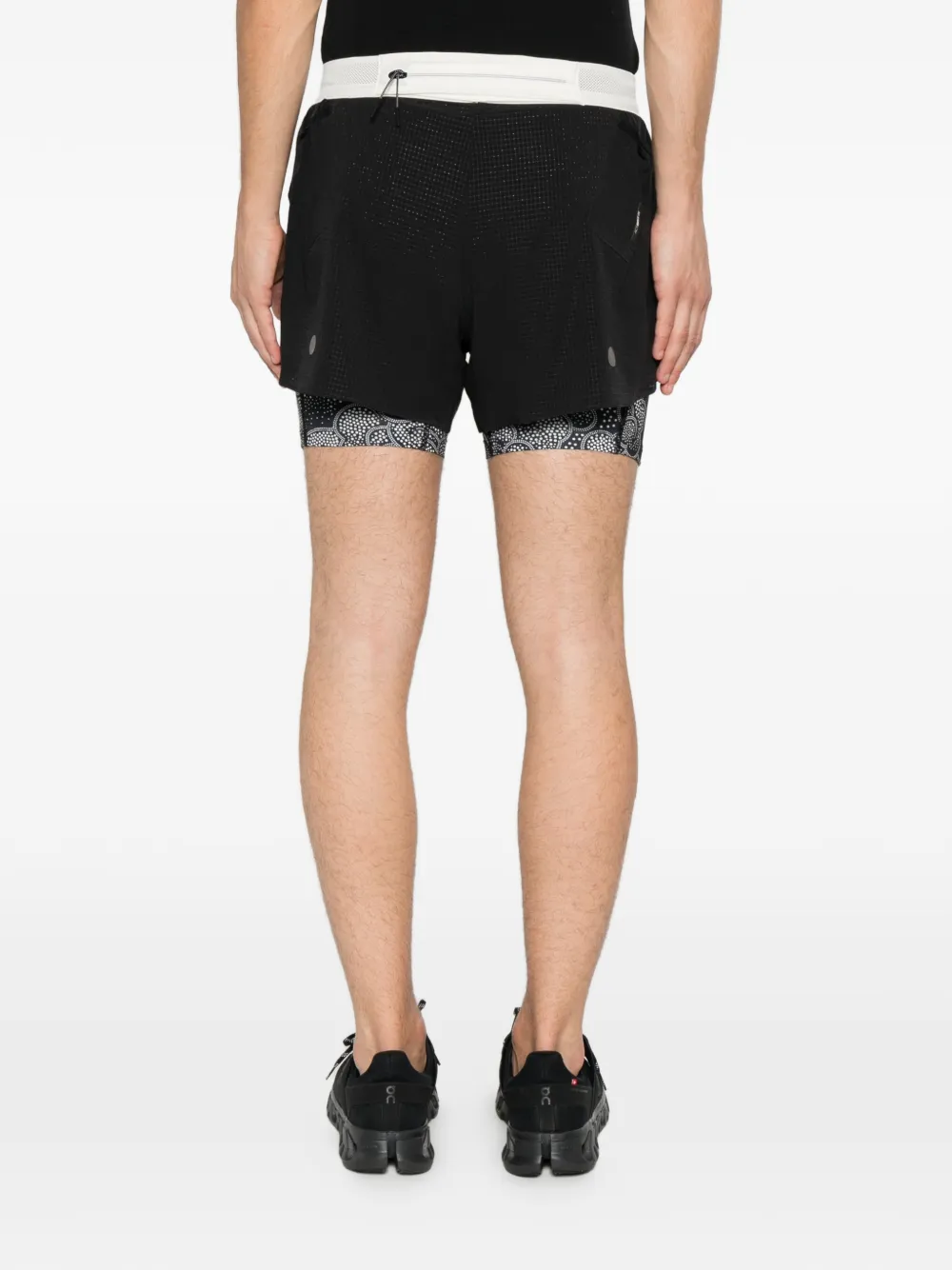 ASICS Gelaagde hardloopshorts Zwart