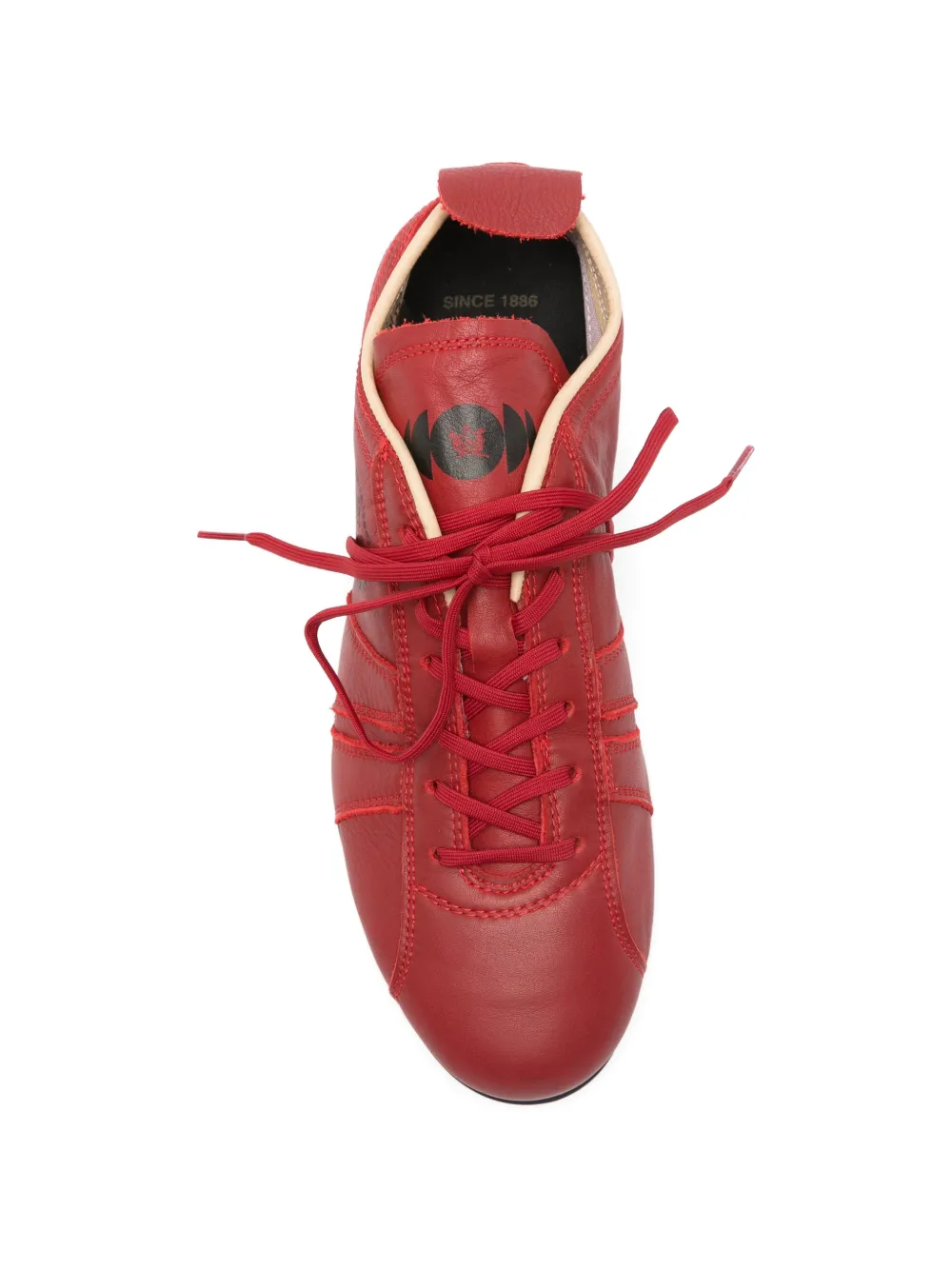 Pantofola D'oro logo-print topstitched sneakers Rood