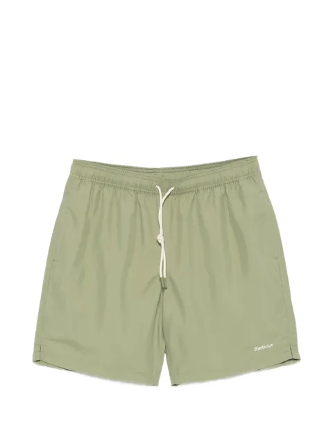 Barbour Staple logo-embroidered drawstring swim shorts