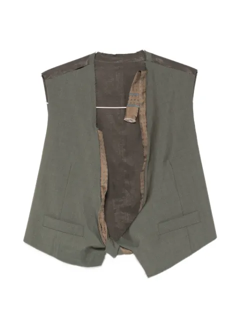 Magliano knot-detail raw-edge gilet