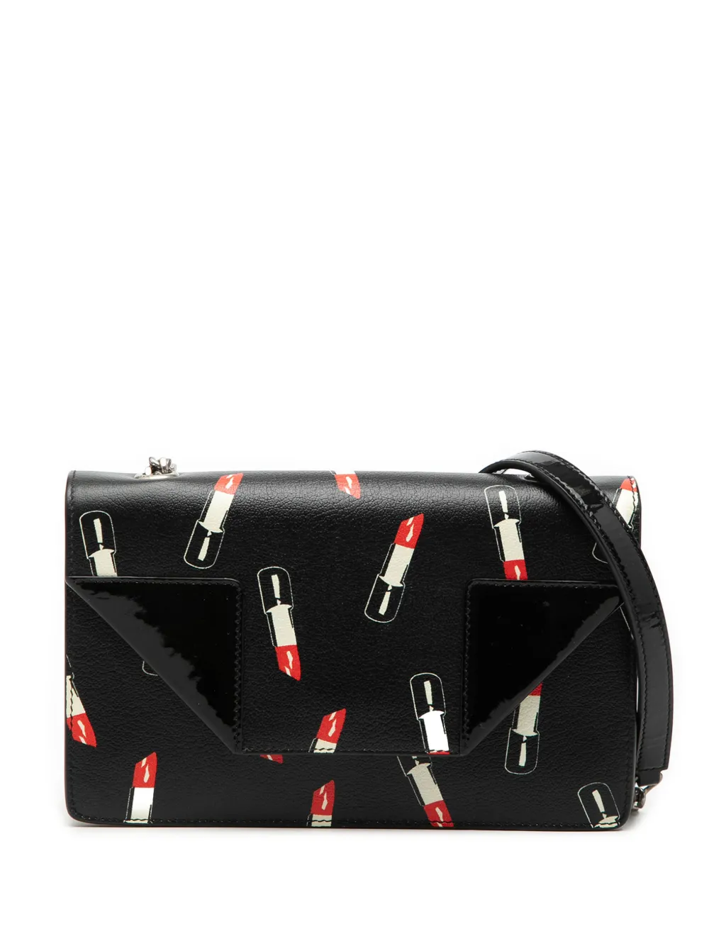 Saint Laurent Pre-Owned 2015 Calfskin Lipstick Print Betty crossbody bag - Schwarz