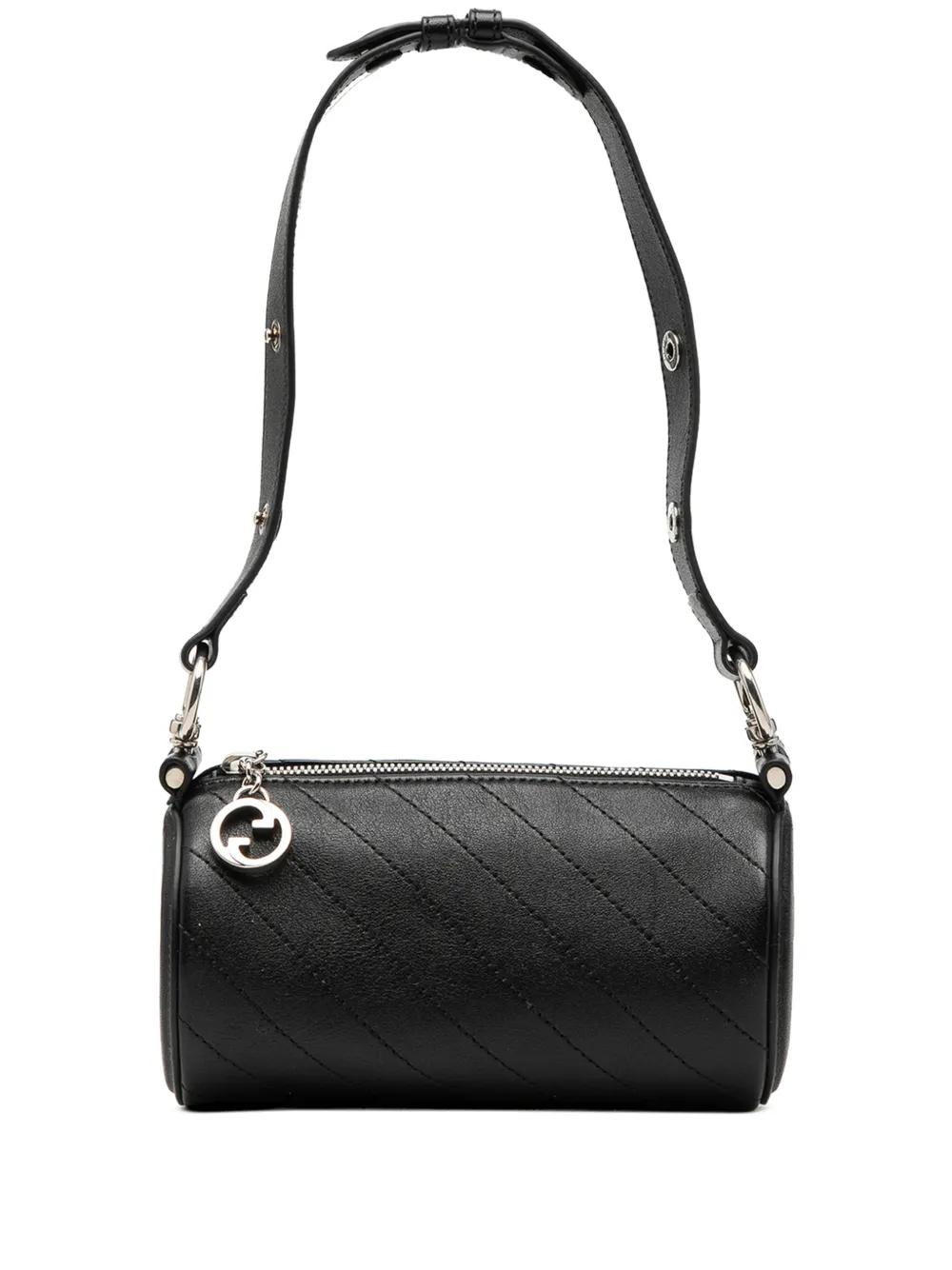 Gucci Pre-Owned 2016-2026 Mini Leather Blondie Barrel shoulder bag - Nero