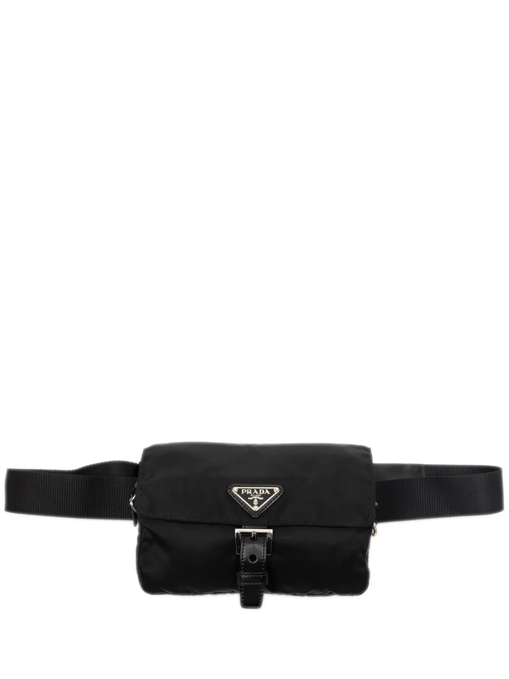 Prada Pre-Owned 2013-2026 Tessuto Buckle belt bag - Nero