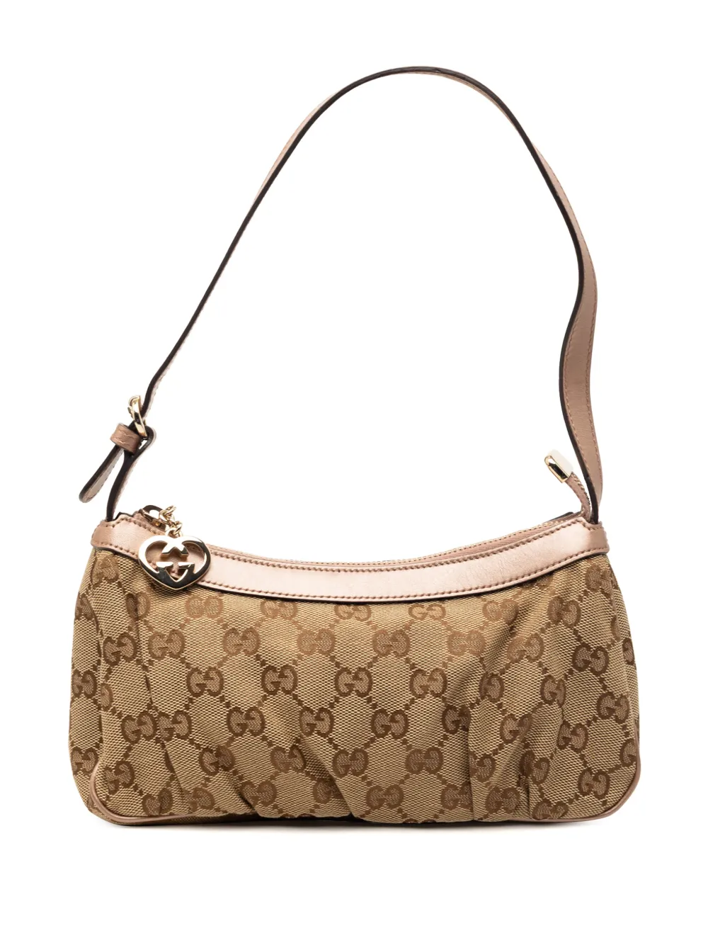 Gucci Pre-Owned 2000-2015 GG Canvas Lovely Heart Pochette shoulder bag - Toni neutri