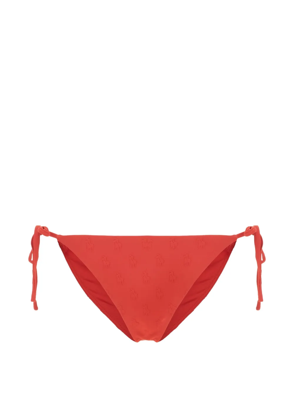 Polo Ralph Lauren side-tie bikini bottoms - Rosso