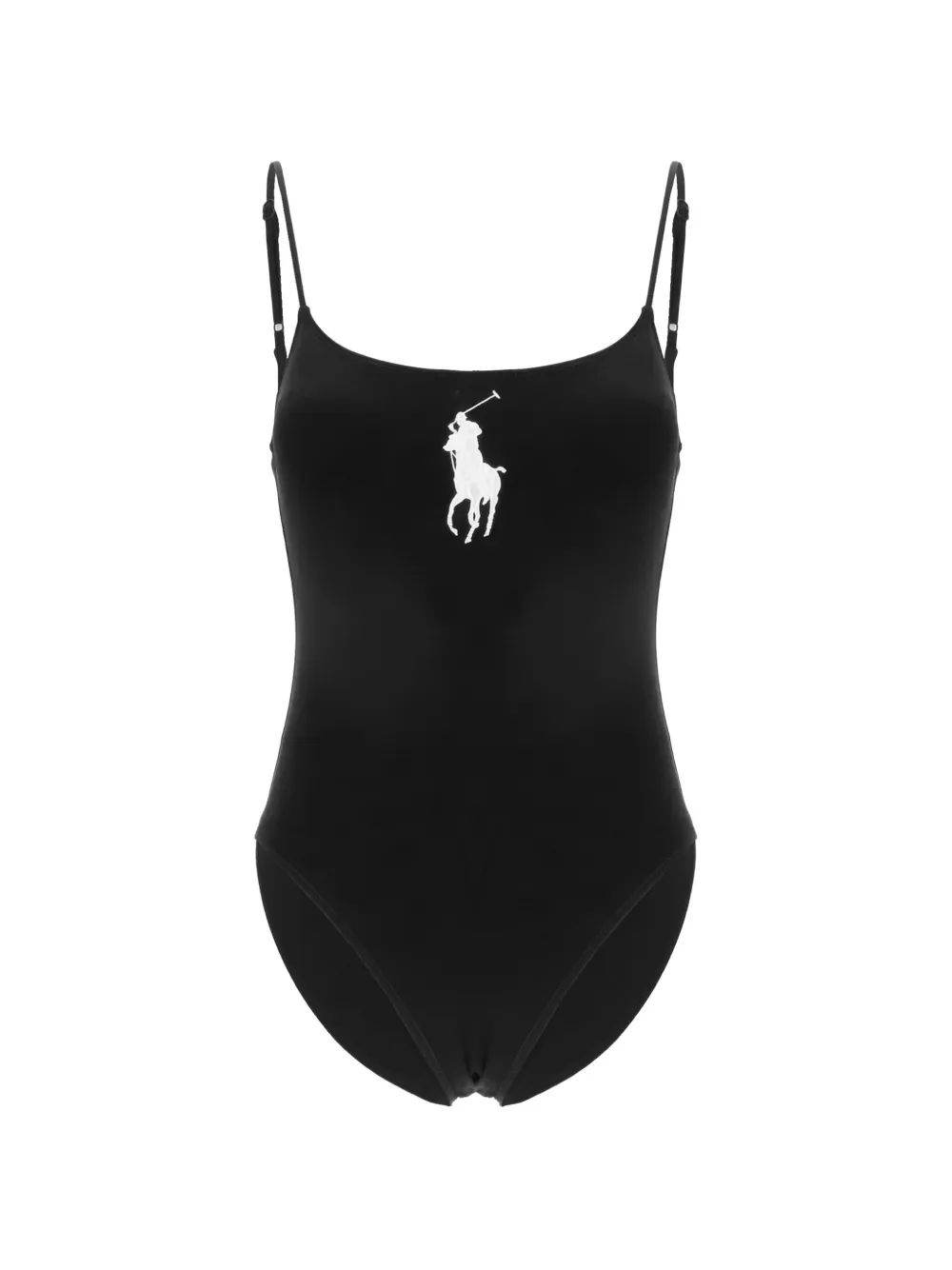 Polo Ralph Lauren logo-motif swimsuit - Schwarz