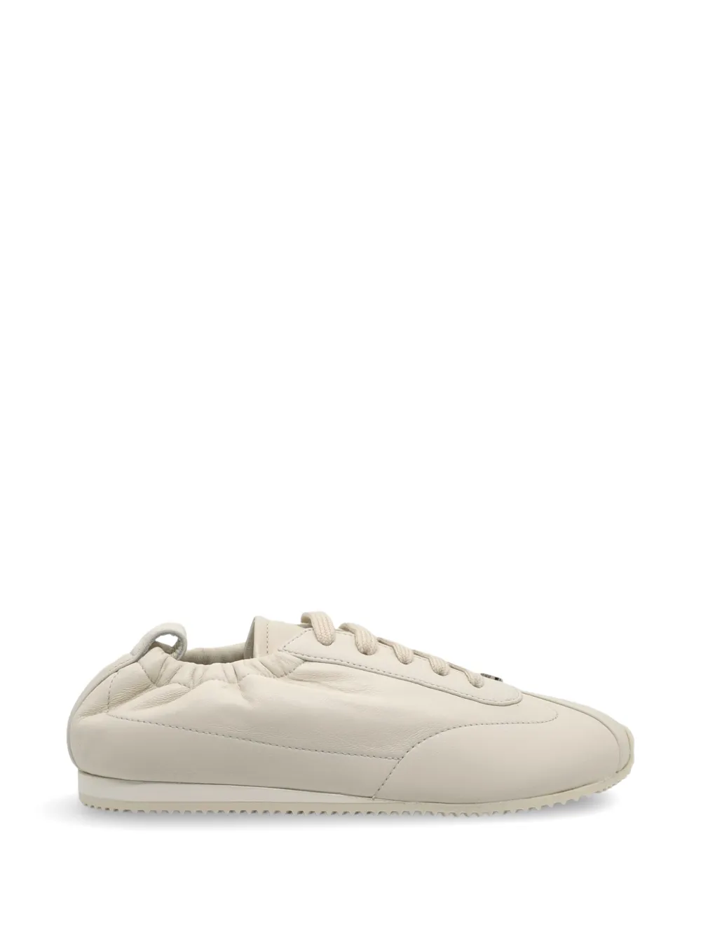 Casadei elasticated leather sneakers Beige