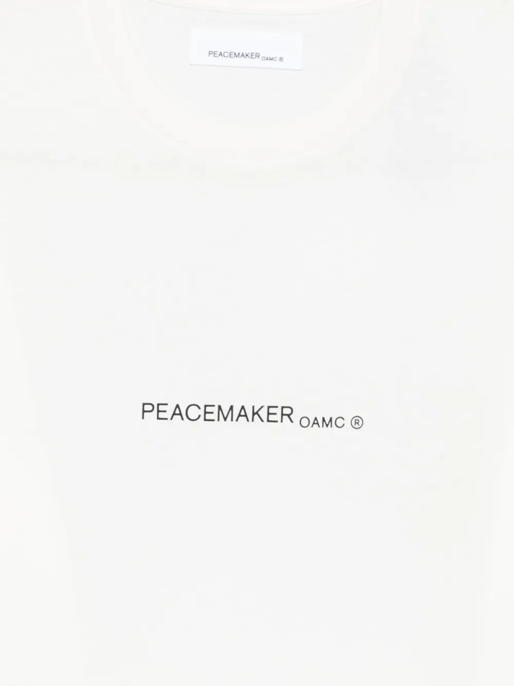 OAMC Peacemaker T-shirt met grafische print Wit