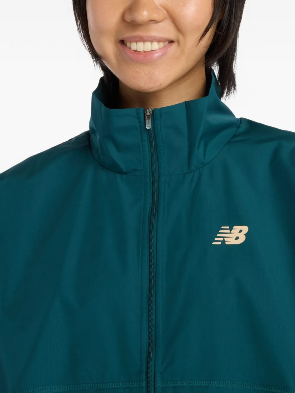 New Balance Trackside geweven trainingsjack Groen