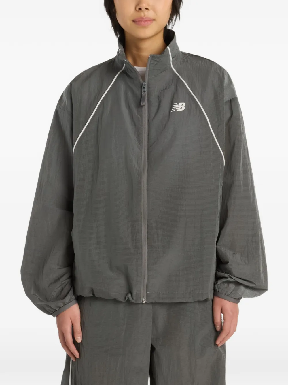 New Balance Sport Legacy piping-detail jacket - Grau