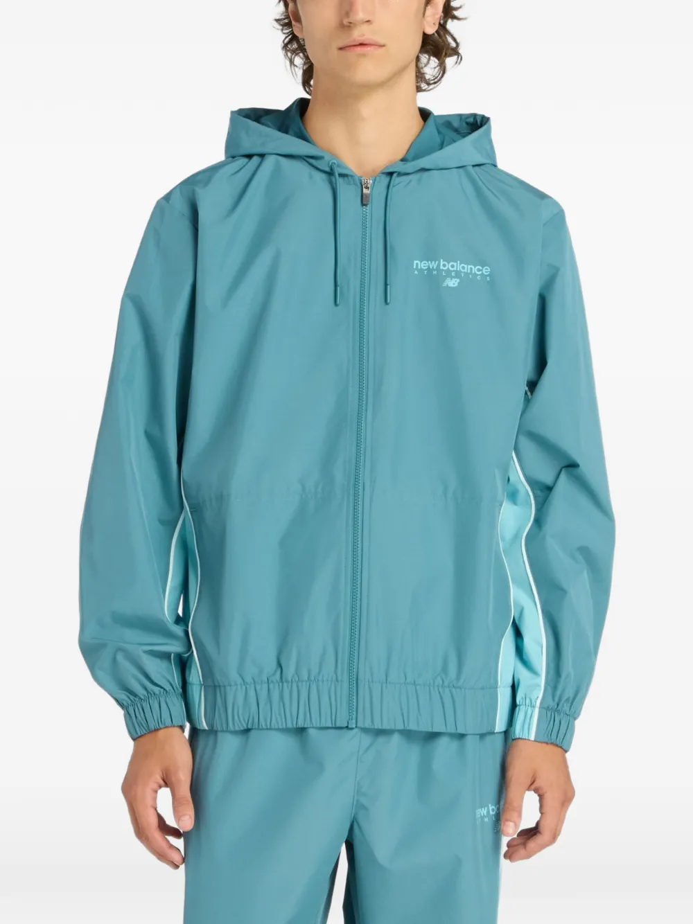 New Balance Trackside piping-detail jacket - Blu