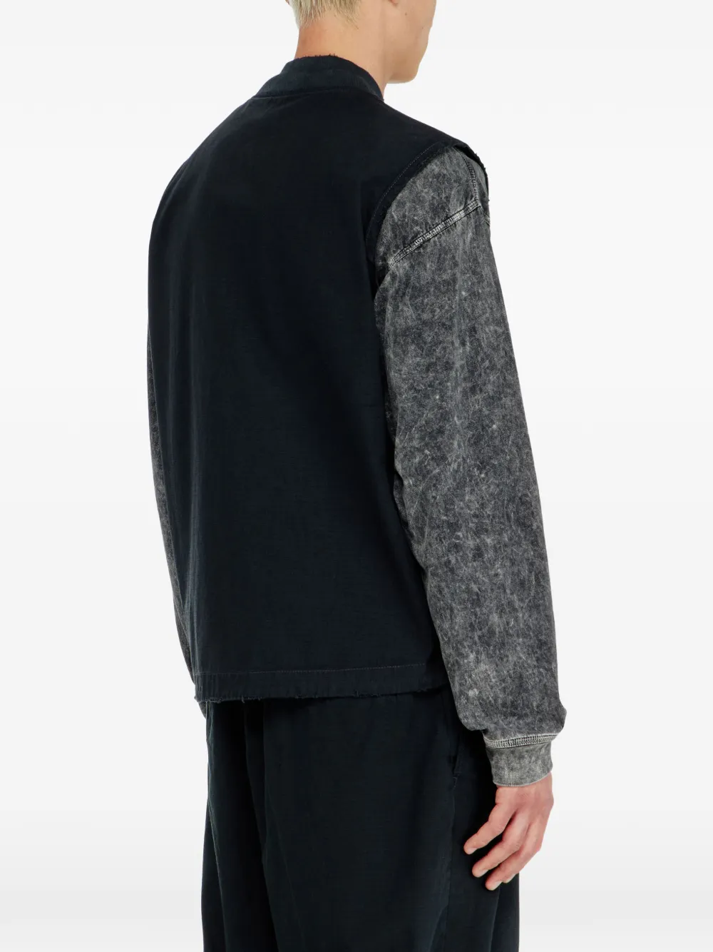 Diesel Bodywarmer met logo Zwart