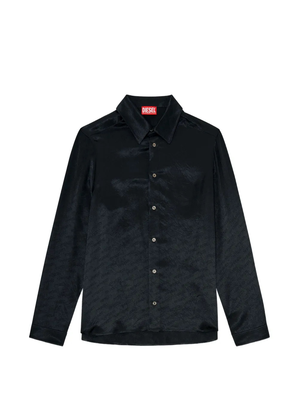 Diesel jacquard-logo shirt - Nero