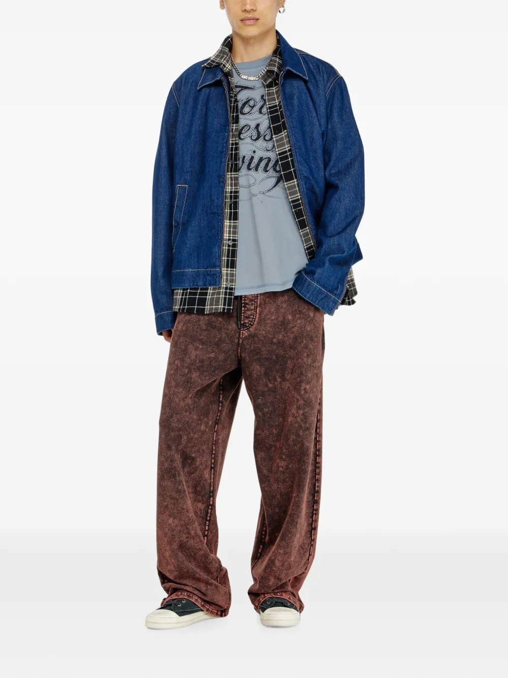 Diesel T-shirt met For Successful Living-print Grijs