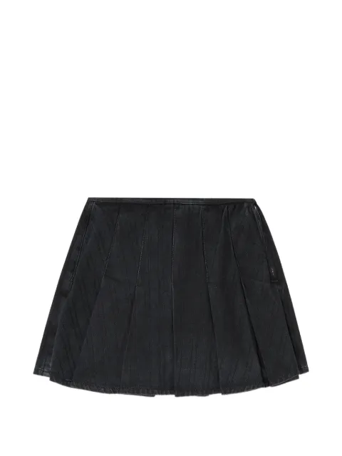 Diesel skorts plisados a rayas diplomáticas
