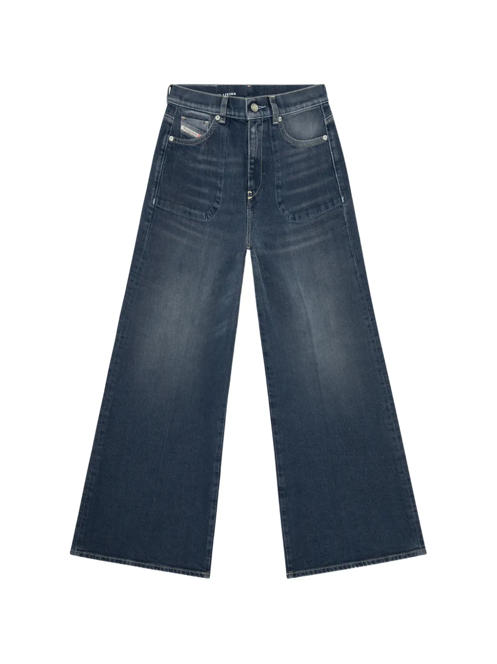 Diesel 1978 D-Akemi flared-leg jeans - Blau