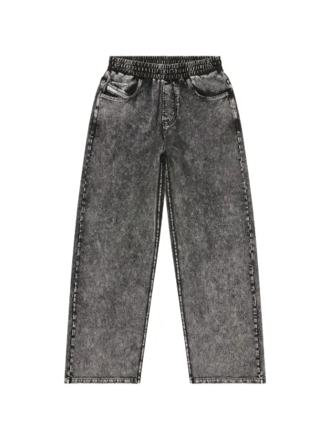Diesel sweatpants with denim effect