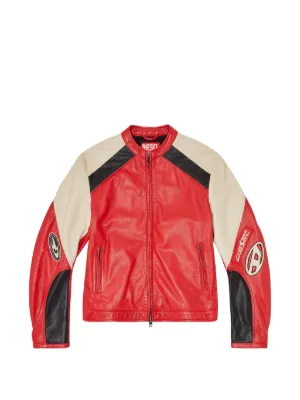 Diesel L-Korn レザージャケット | ブラック | FARFETCH JP