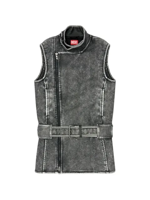 Diesel vestido corto estilo biker