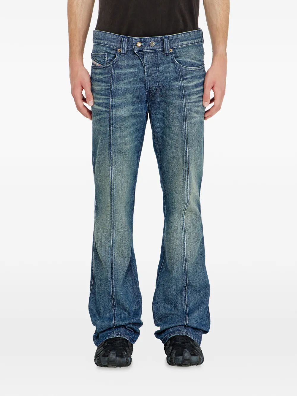 Diesel Bootcut jeans regular waist 1998 D-Buck Blauw