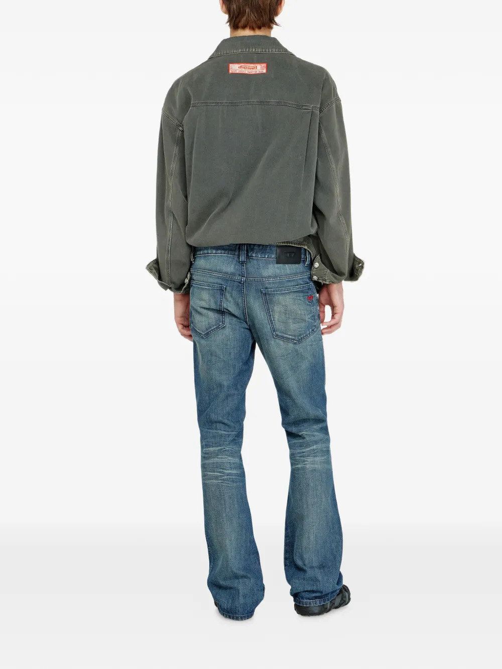 Diesel Bootcut jeans regular waist 1998 D-Buck Blauw