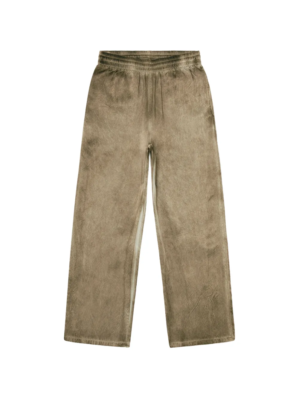 Diesel wrinkled-effect track pants - Marrone
