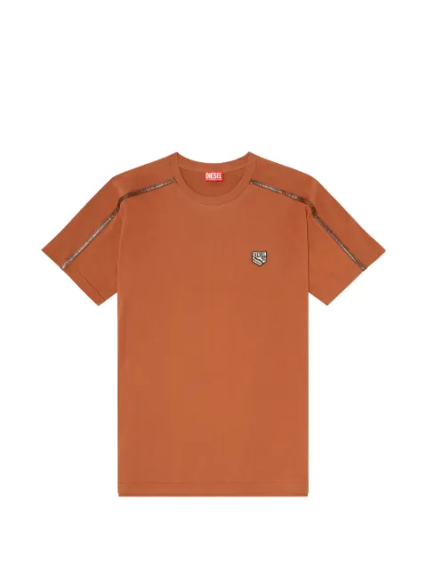 Diesel T-shirt with contrast trims and logo patch