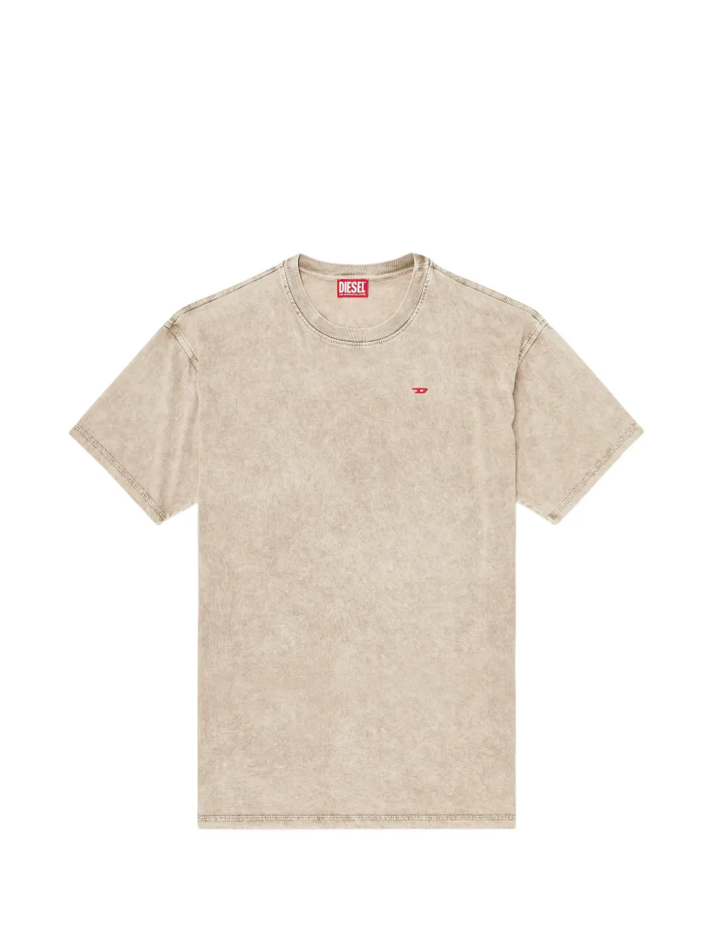 Diesel T-shirt in cotone con applicazione - Toni neutri