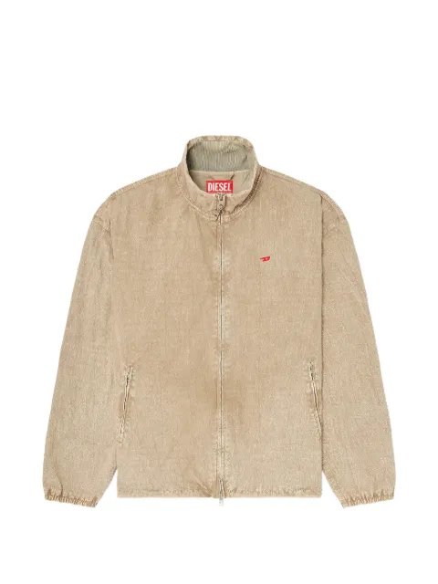 Diesel logo-detail zip-up jacket