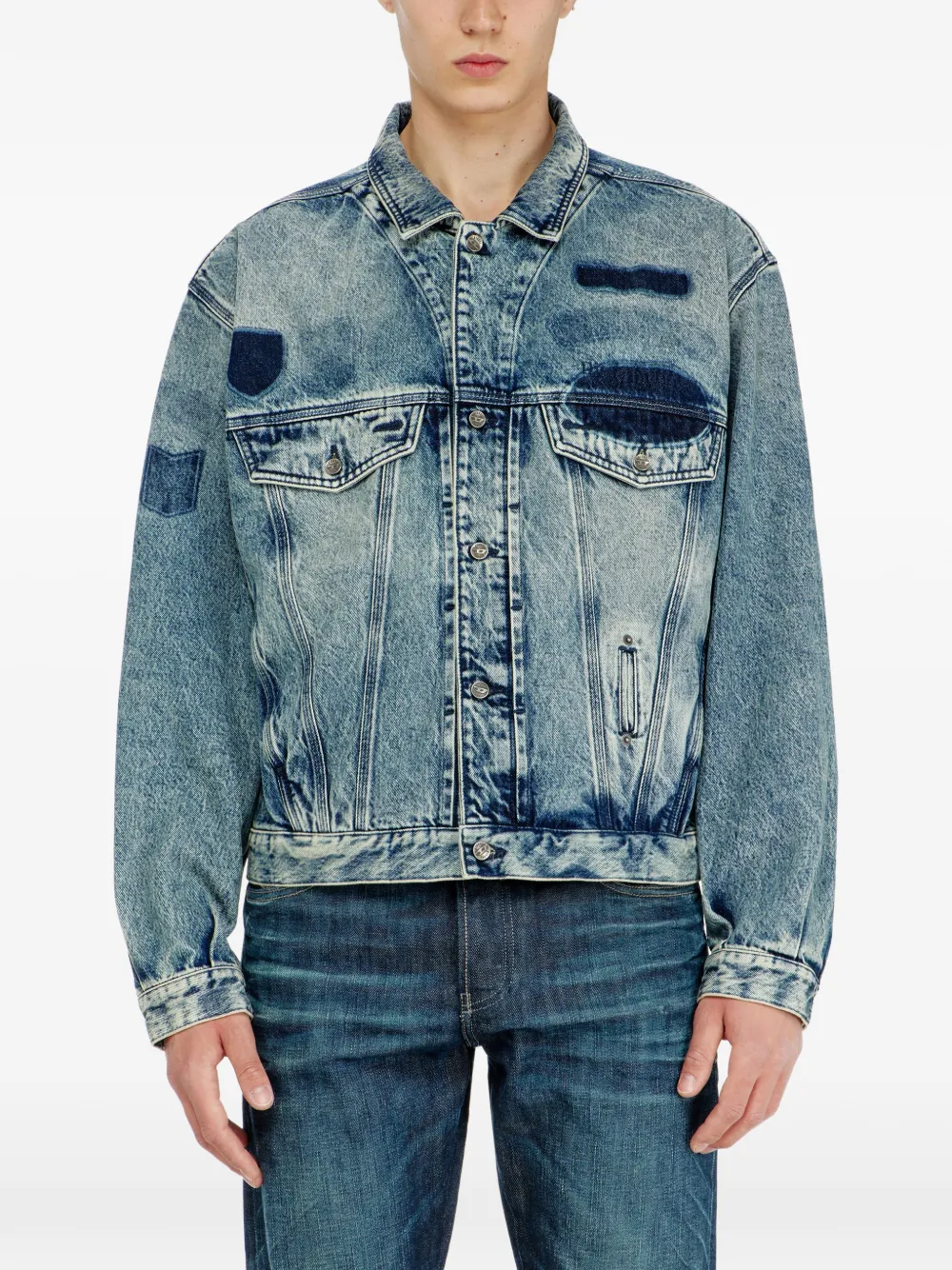 Diesel D-Denver-S2 denim jack Blauw