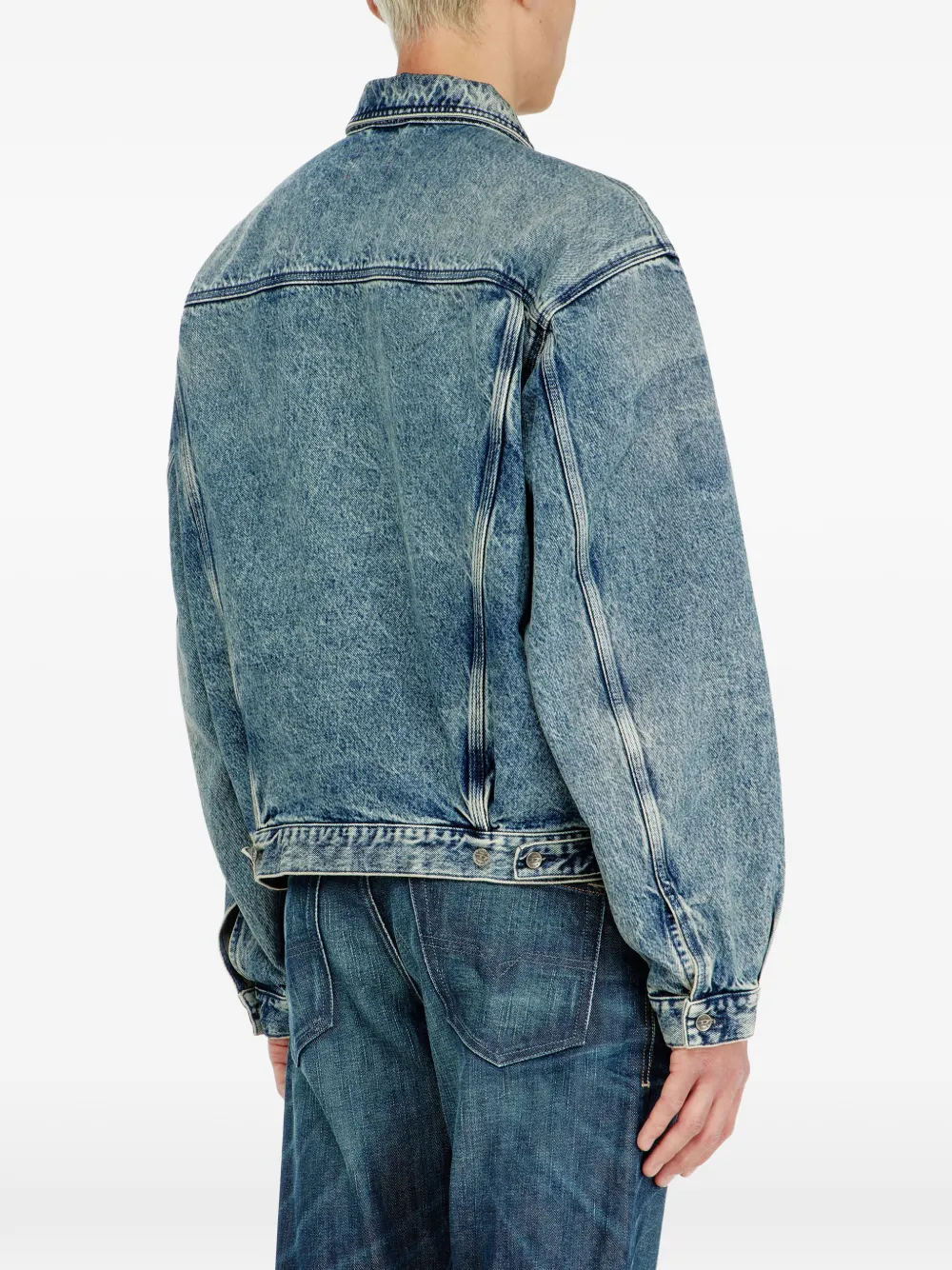 Diesel D-Denver-S2 denim jack Blauw