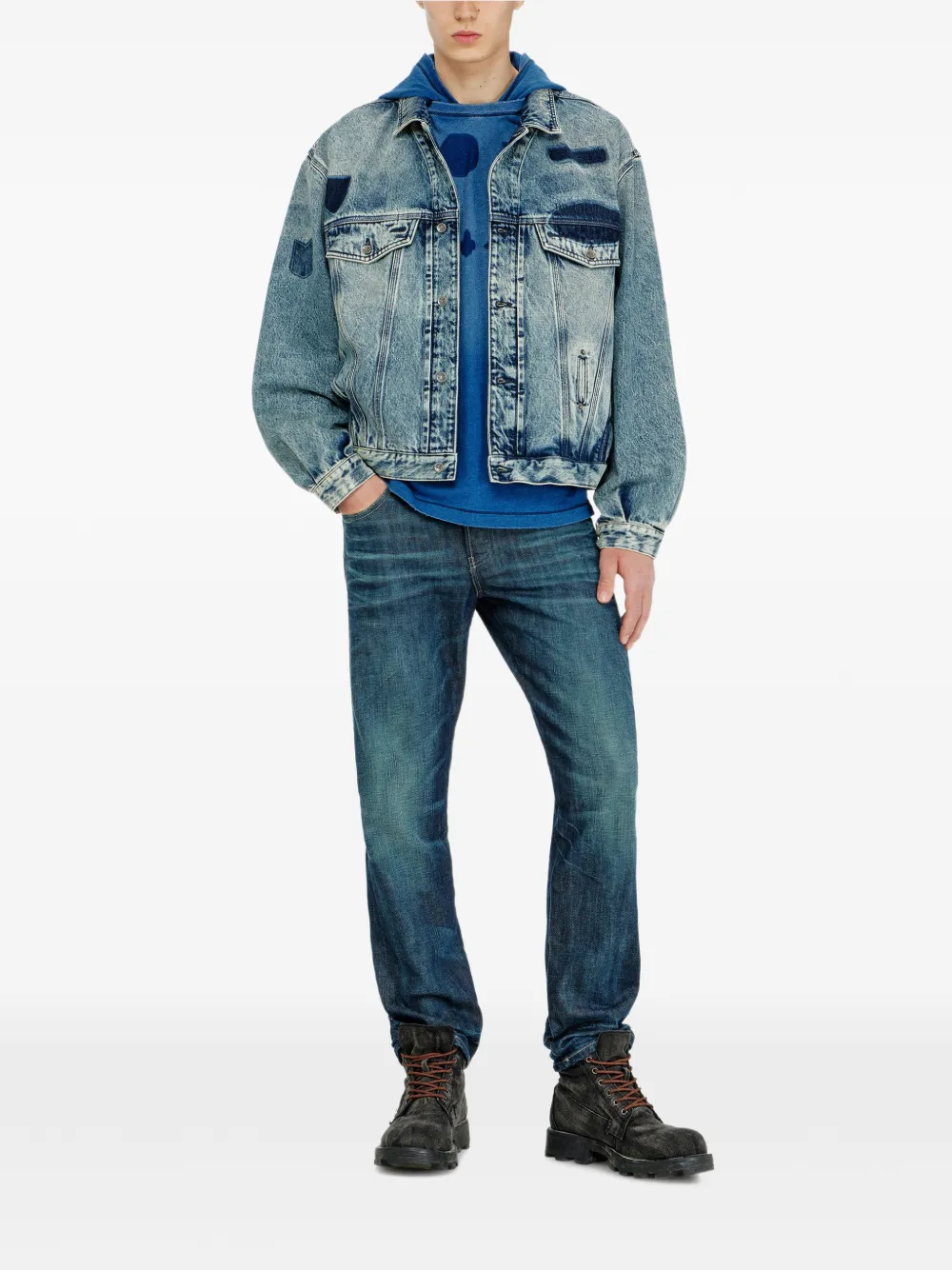 Diesel D-Denver-S2 denim jack Blauw