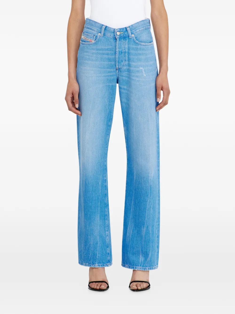 Diesel 1971 D-Sent straight jeans Blauw