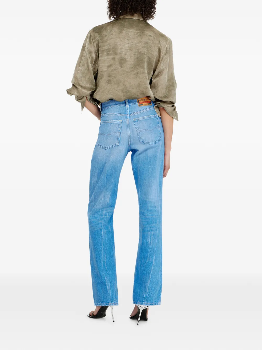 Diesel 1971 D-Sent straight jeans Blauw