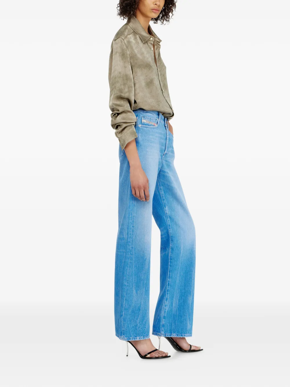 Diesel 1971 D-Sent straight jeans Blauw