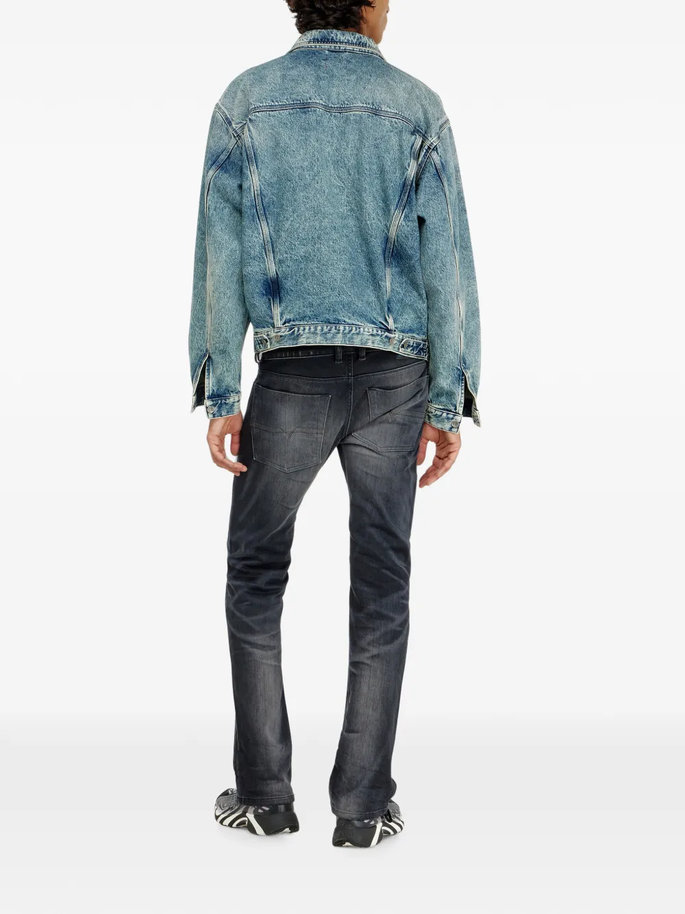 Diesel 2007 Zatiny low-waist bootcut jeans Grijs