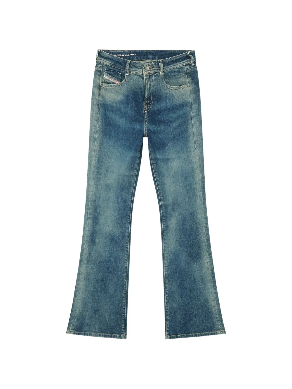 Diesel Bootcut Jeans Low Waist 1969 D-ebbey In Blue