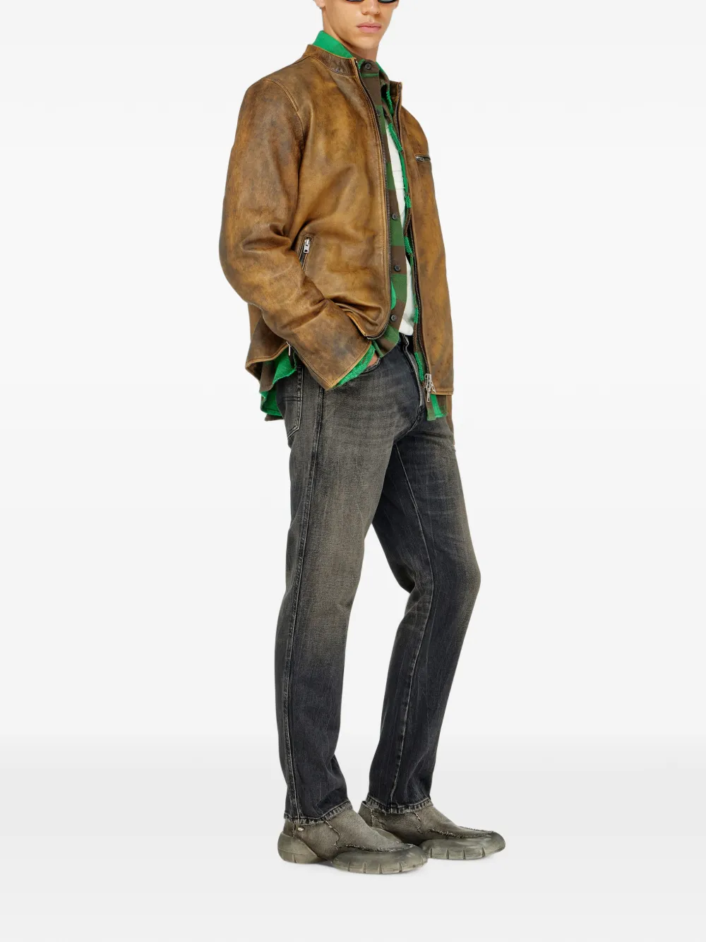 Diesel 1993 D-Vyl jeans met normale taille Grijs