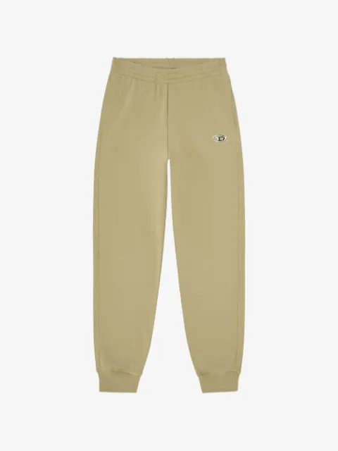 Diesel cotton pants with metallic Oval D