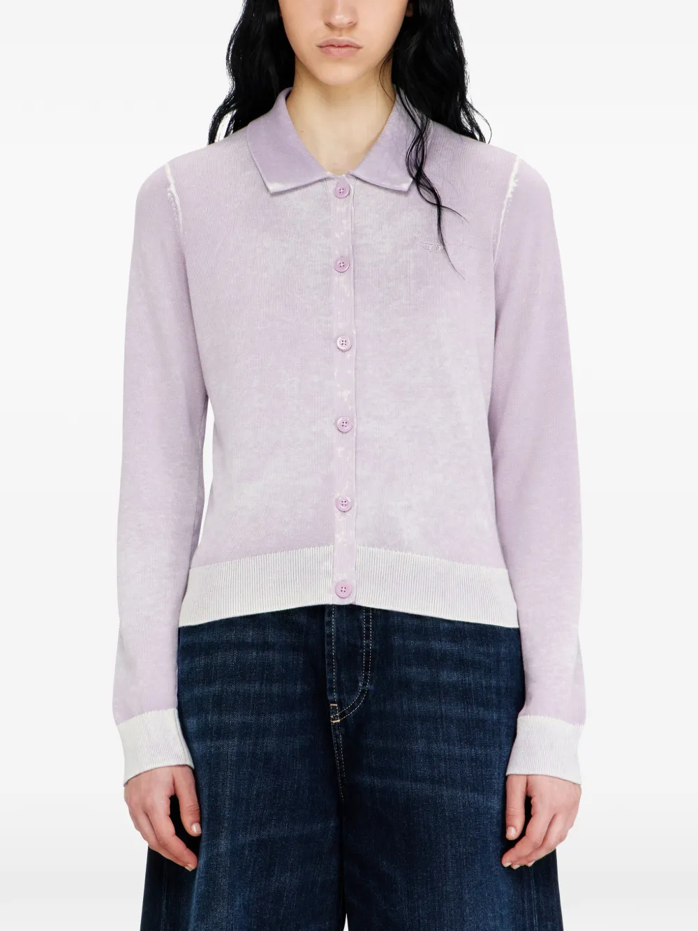 Diesel Vest met vervaagde print Paars