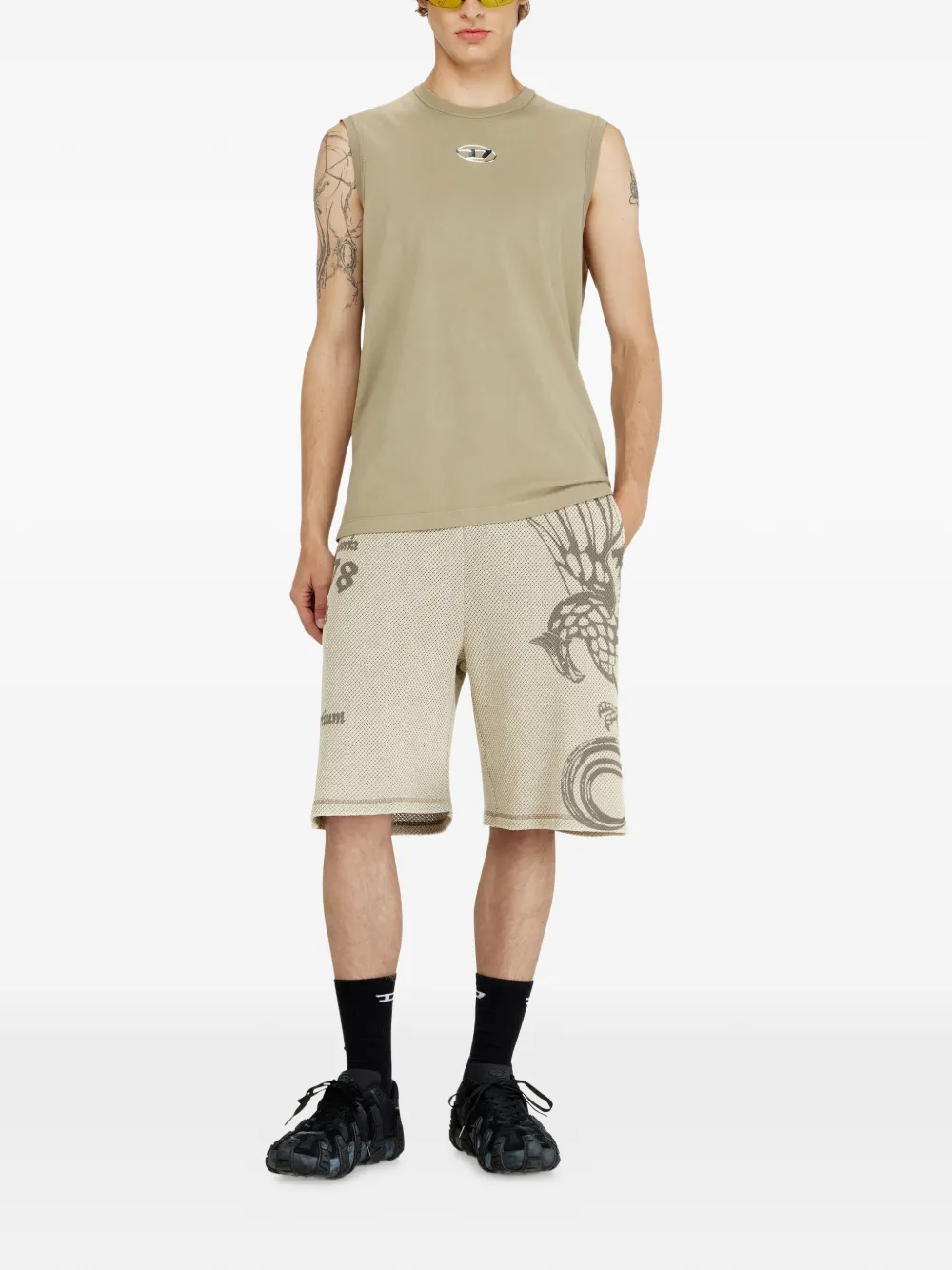 Diesel Oval D タンクトップ | ニュートラル | FARFETCH JP