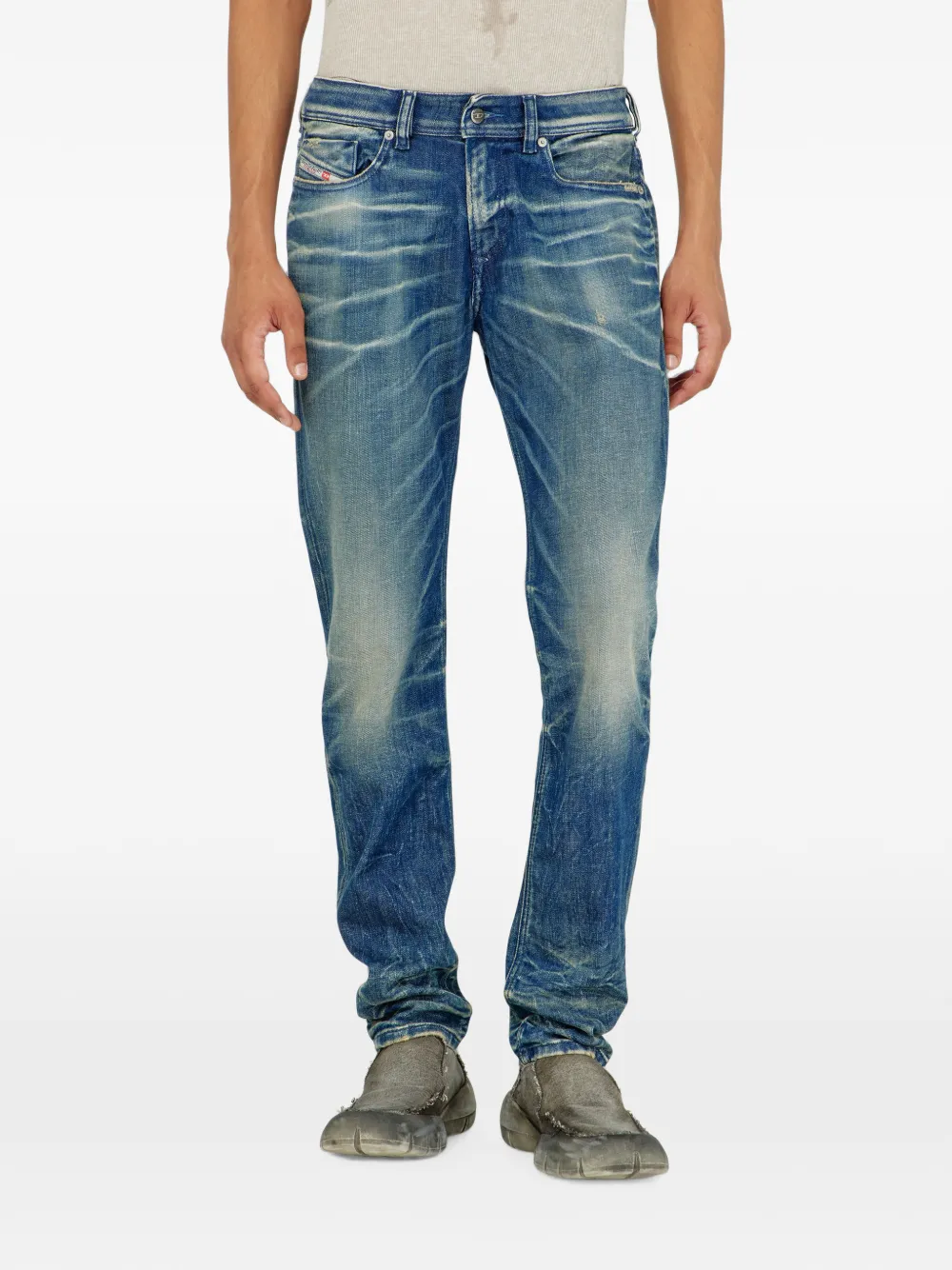 Diesel 1979 Sleenker low-waist skinny jeans Blauw
