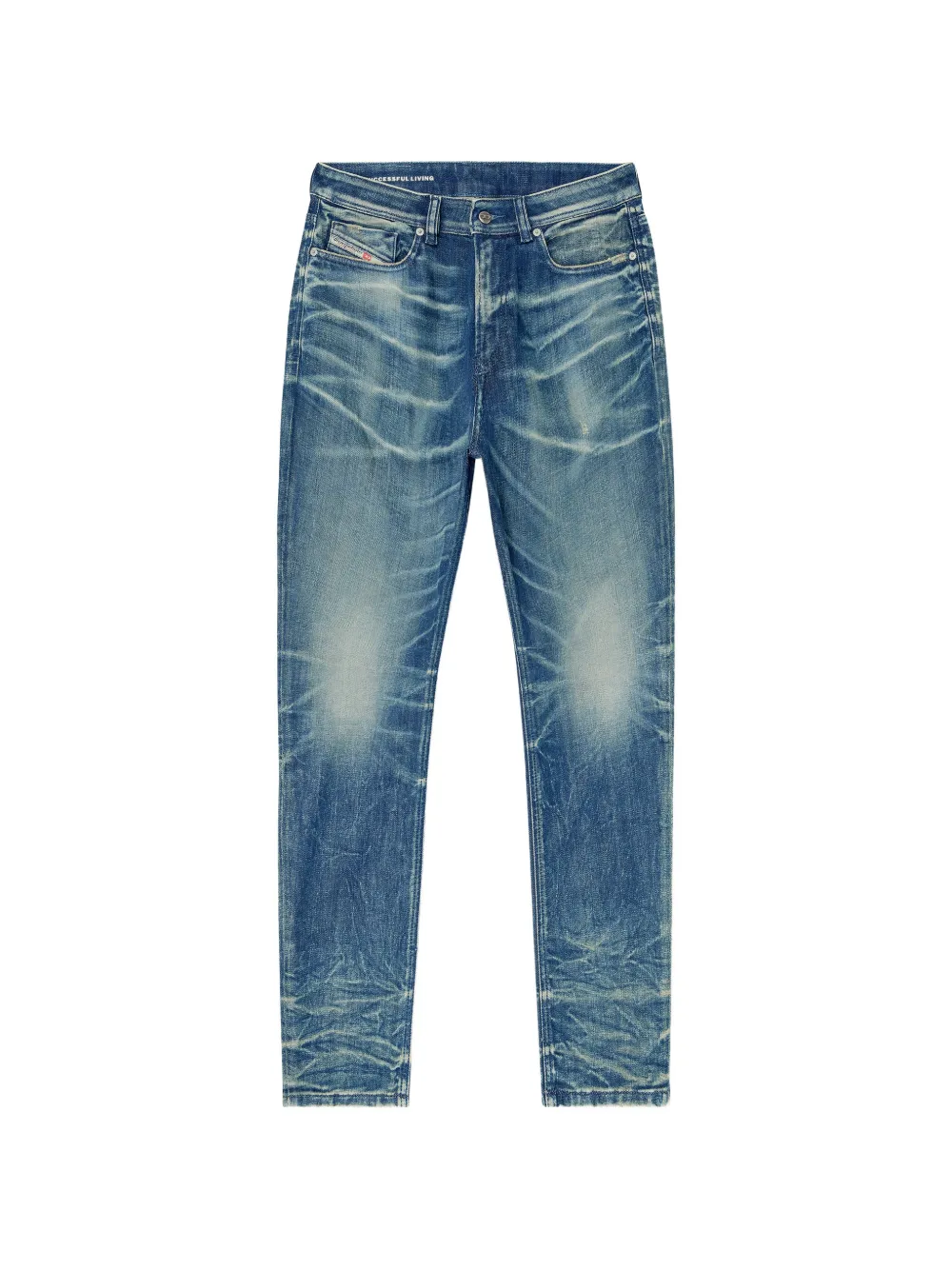 Diesel skinny-jeans low-waist 1979 Sleenker - Blu