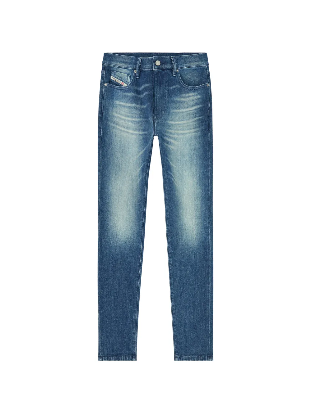 Diesel slim jeans regular-waist 2019 D-Strukt - Blu