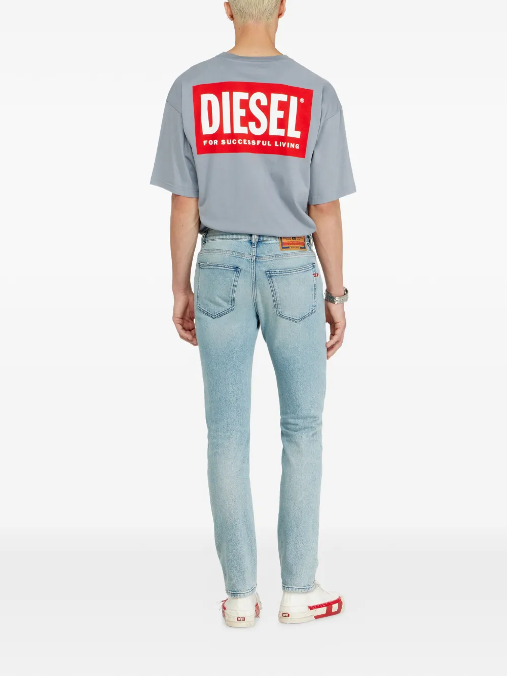 Diesel Slim-fit jeans Blauw