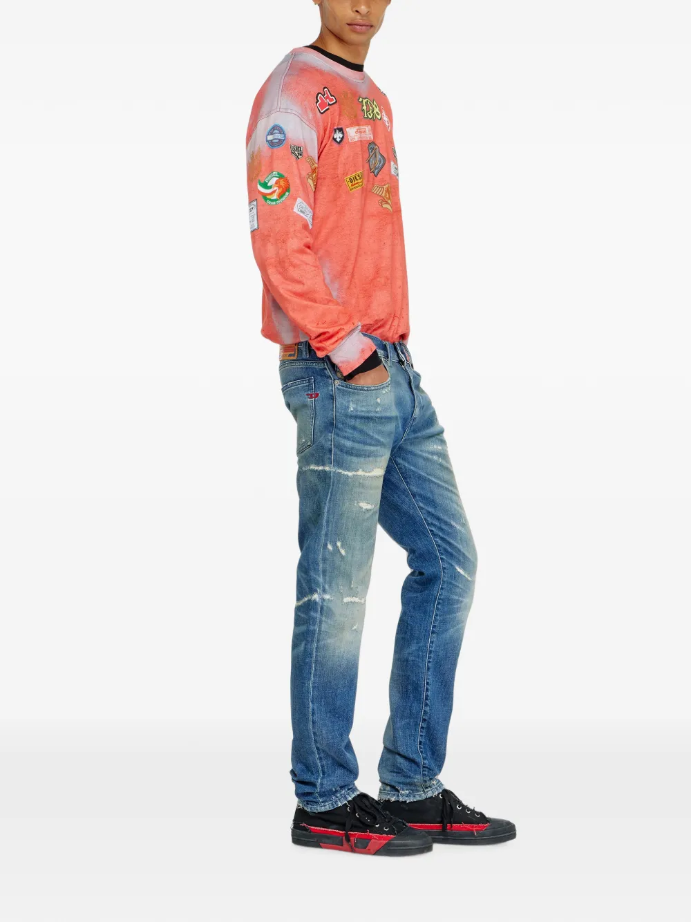Diesel 2019 D-Strukt slim-fit jeans Blauw