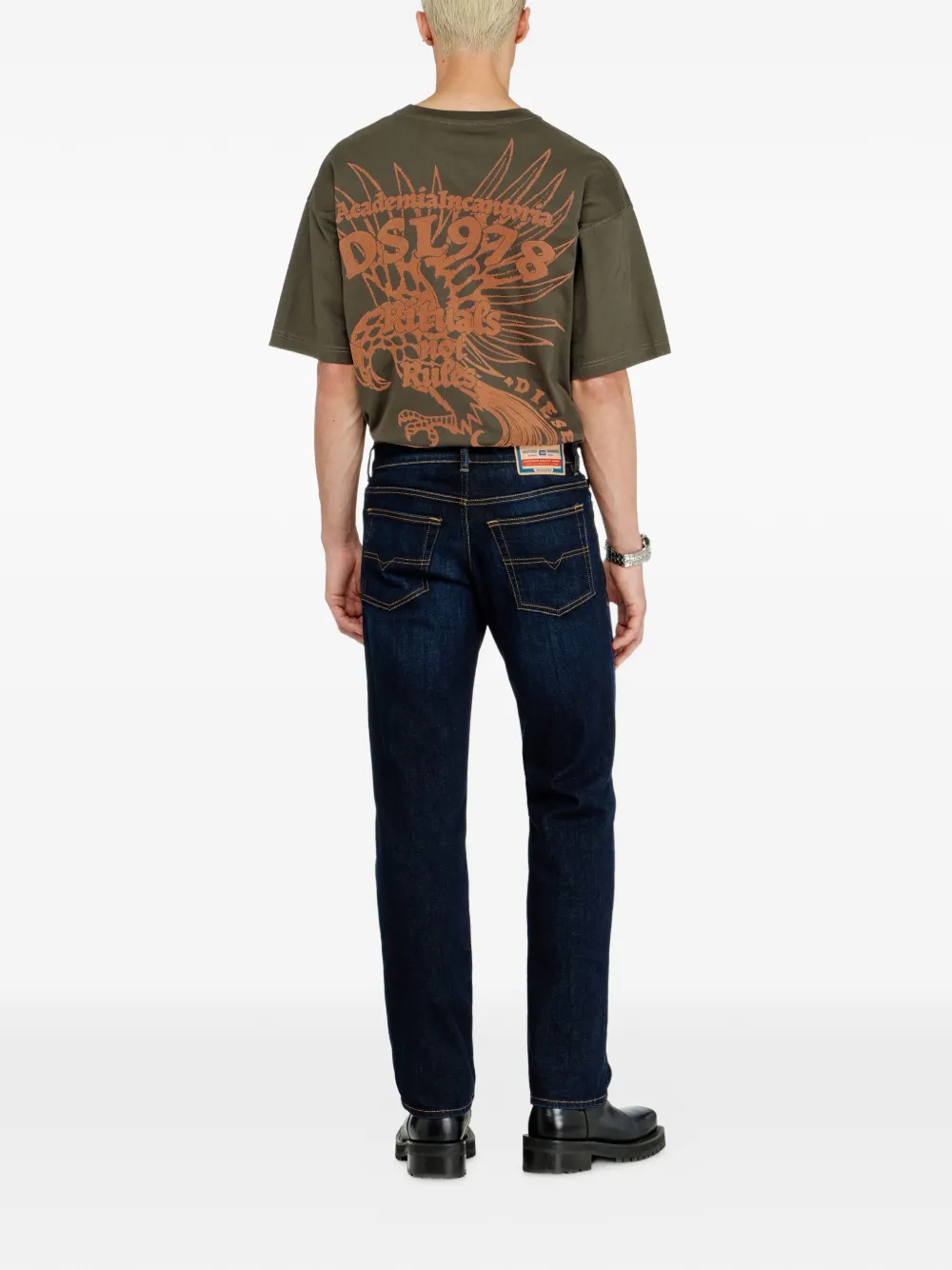 Diesel Jeans met toelopende pijpen Blauw