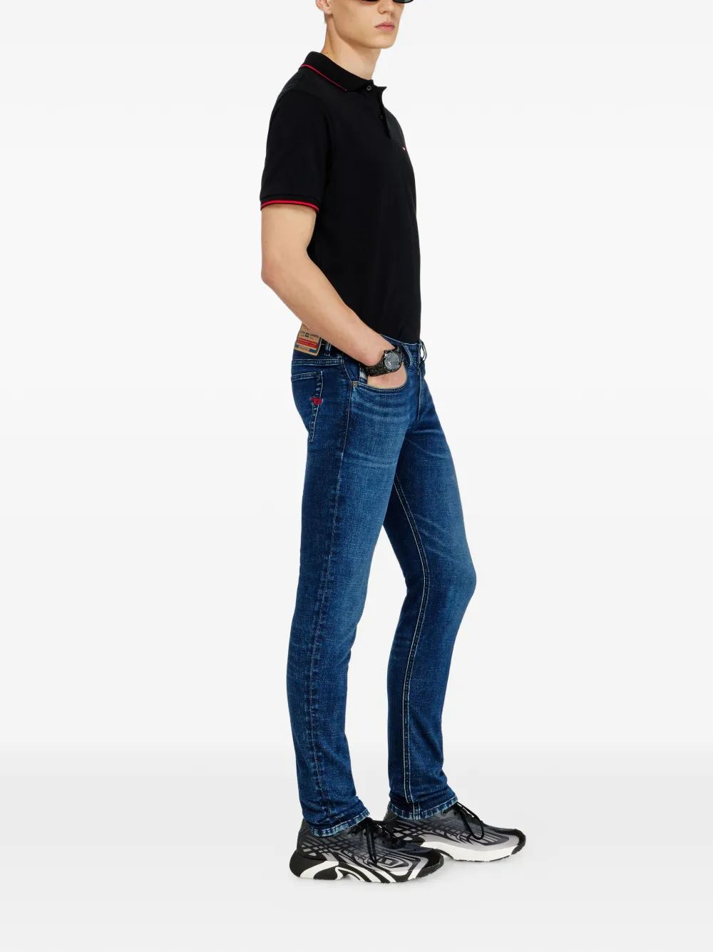 Diesel Skinny jeans low waist 1979 Sleenker Blauw